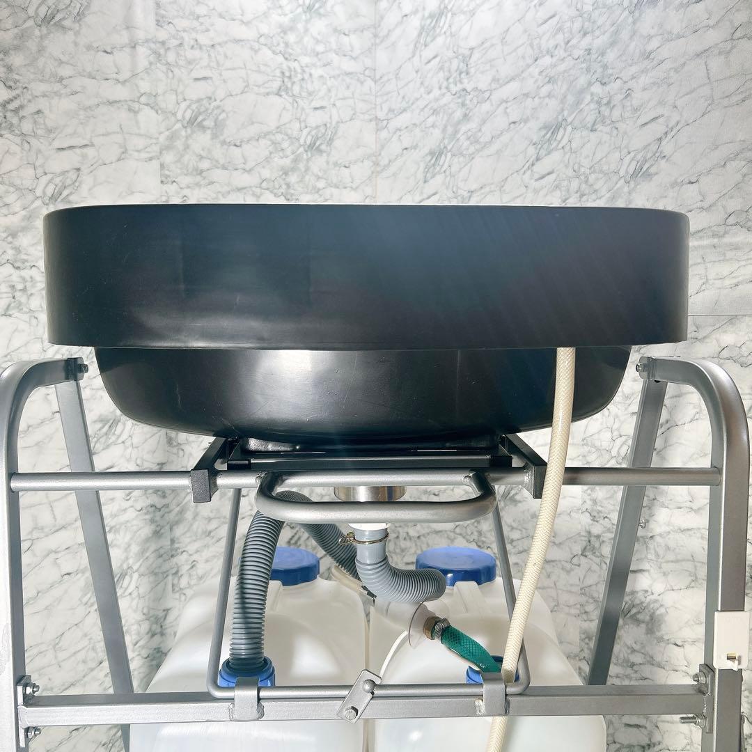 折りたたみシャンプー台 訪問理美容 移動式　タンク無し