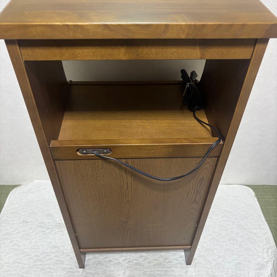 ✨希少✨ カリモク 電話台 キャビネット コンセント付き 4段引出し 送料無料