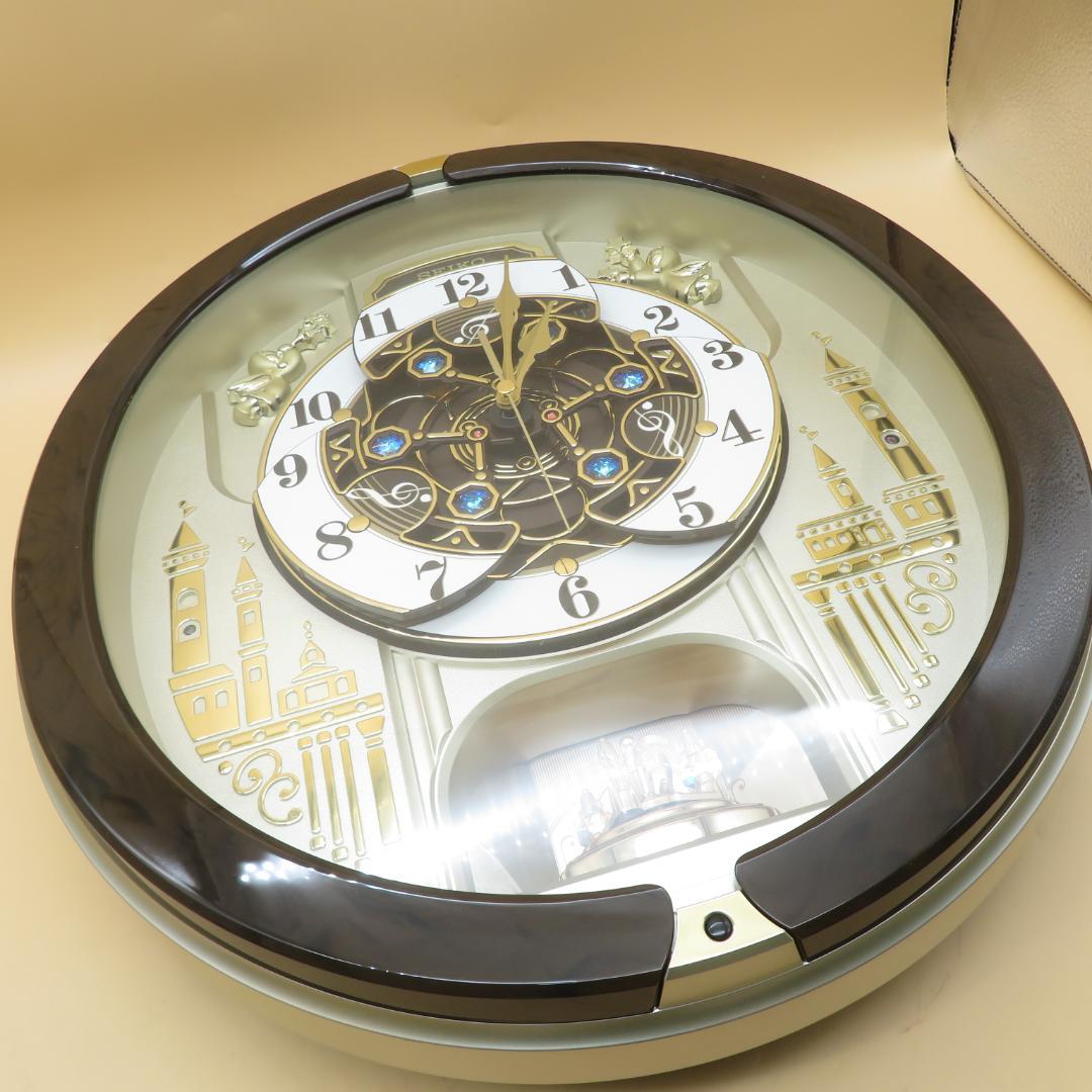 SEIKO セイコー からくり時計 壁掛け時計 電波時計 RE579B