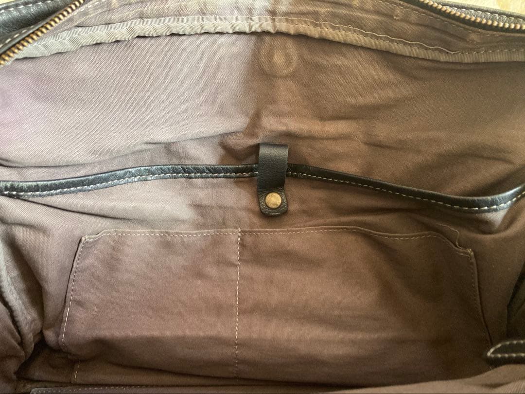 土屋鞄『プロータ』防水ジッパーソフトブリーフ 黒 防水レザー