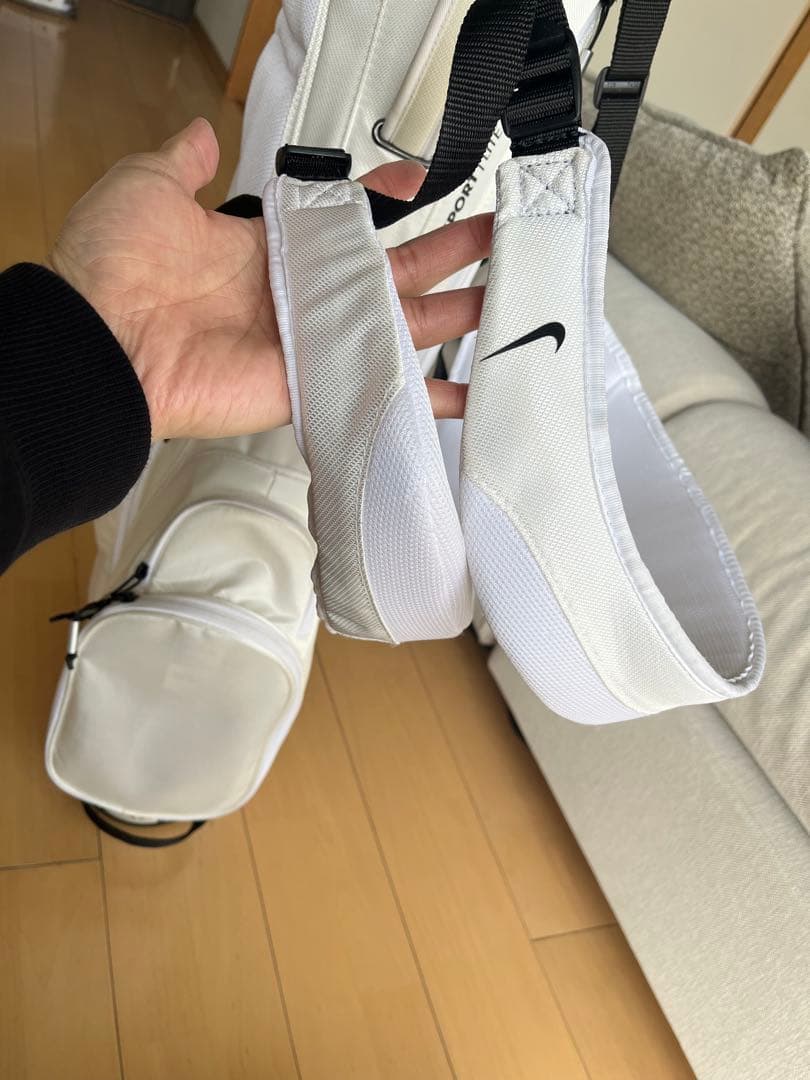 超美品希少ナイキ NIKE スタンド型キャディバッグ　軽量　スポーツライト　白