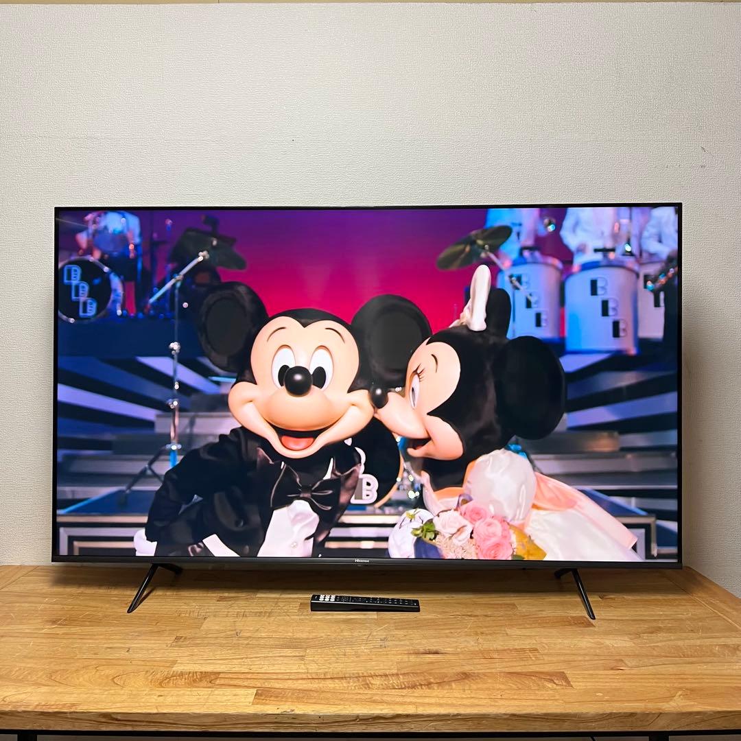 ハイセンス 65V型 4K 液晶テレビ 65E7H 動画配信アプリ動画 24年製