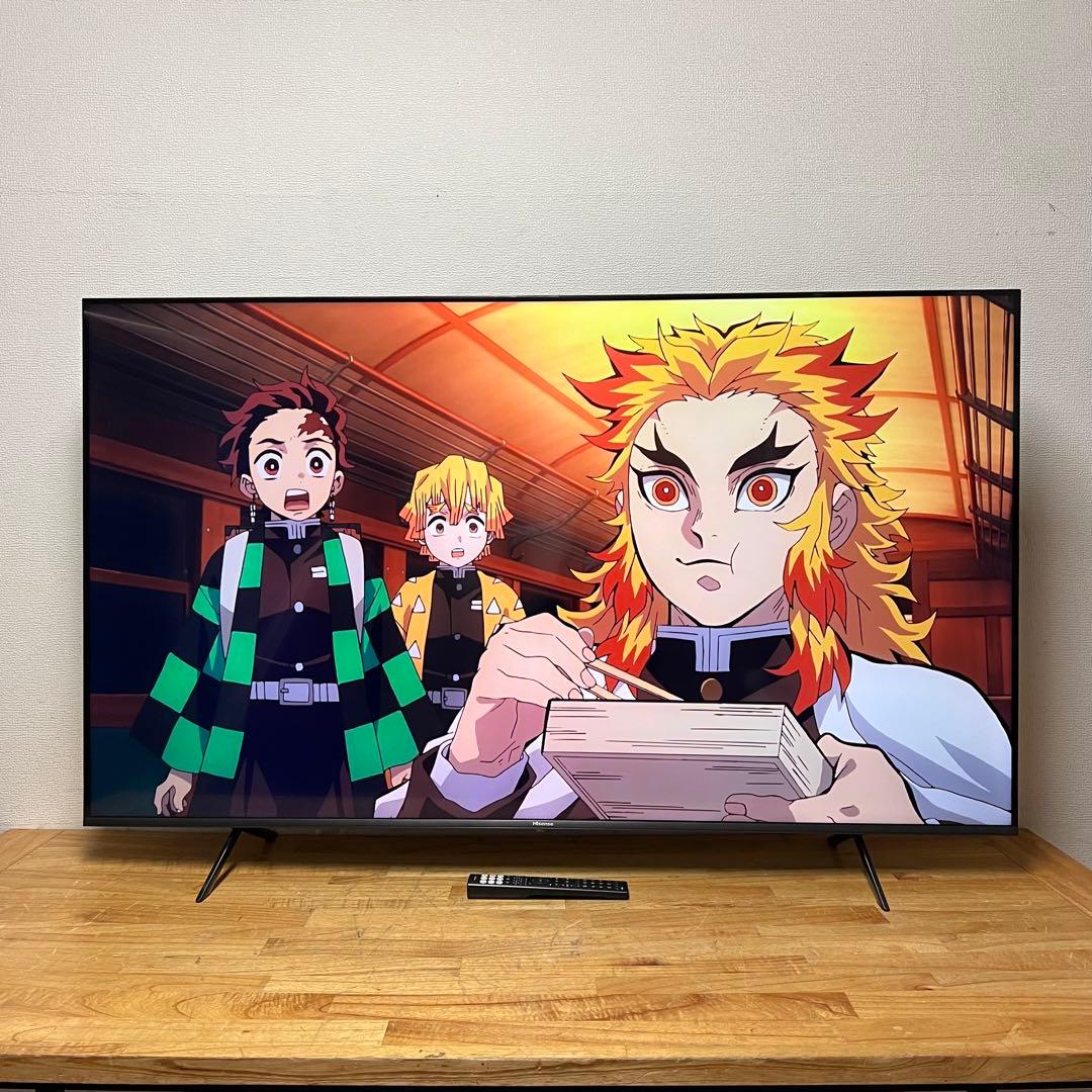 ハイセンス 65V型 4K 液晶テレビ 65E7H 動画配信アプリ動画 24年製