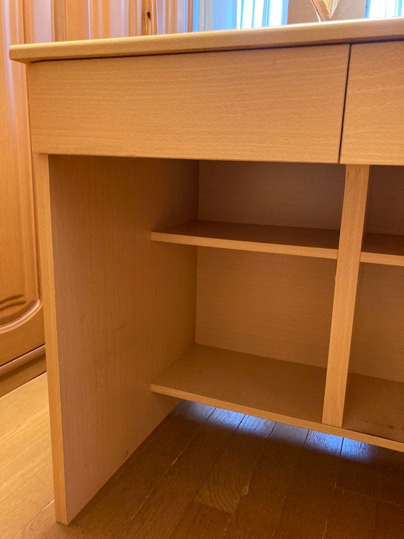 学習机　 事務デスク　収納力あり