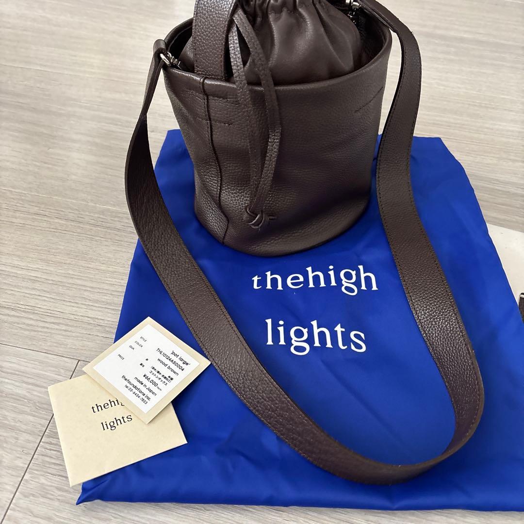 バッグ thehighlights pot large wood brown