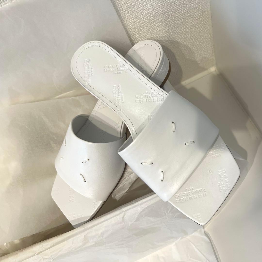 限定SALE！Maison Margiela スクエアトゥレザーサンダル