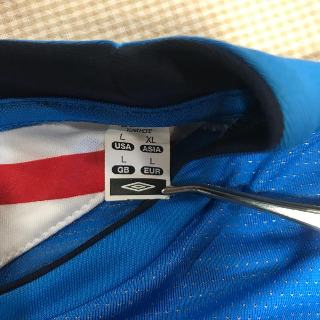 アンブロ　2004イングランド代表レプリカＧＫシャツ　サックス　US Lサイズ