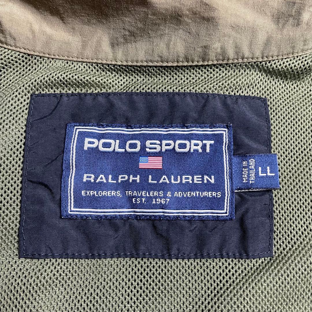 【ea16】POLO SPORT　ナイロンジャケット　サイズLL　ブラック 90