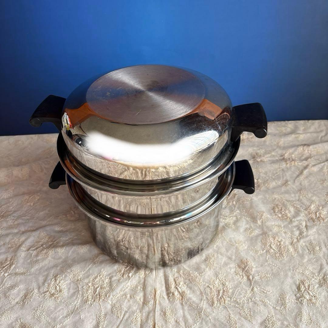 アムウェイ　6Lシチューパンセット　大フライパンセット　花ふきん