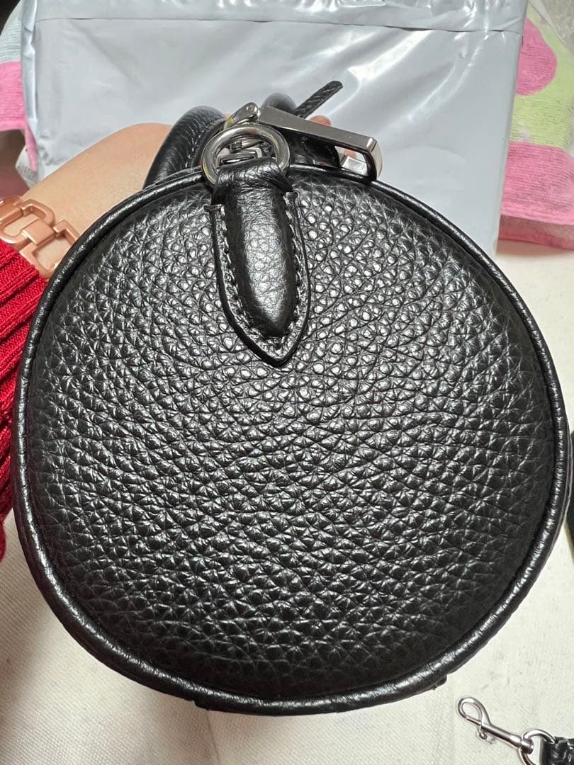 COACH ブラックレザー ハンドバッグ　ショルダーバッグ