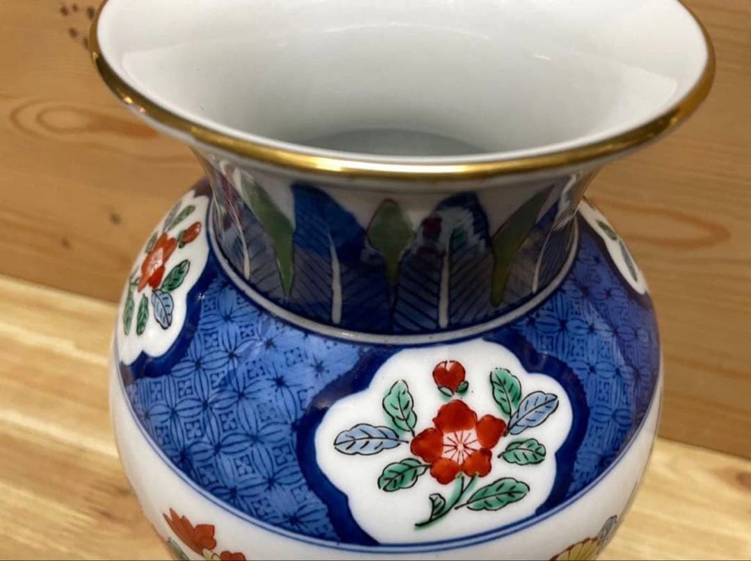 未使用/特価品❕有田焼/染錦/哲山/花瓶/1点 花器/花入/壷