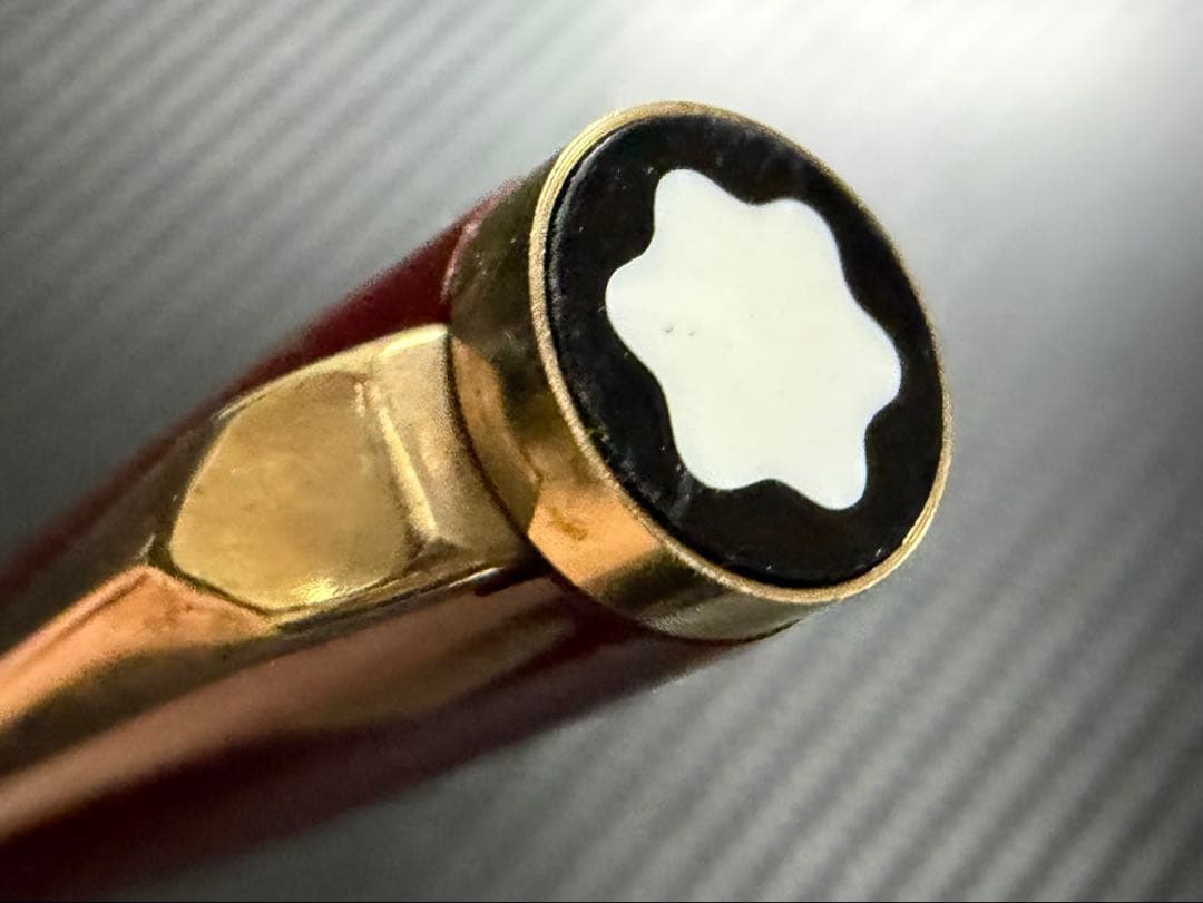 未使用に近い モンブラン No.221 ボルドー M 中字 万年筆 両用式