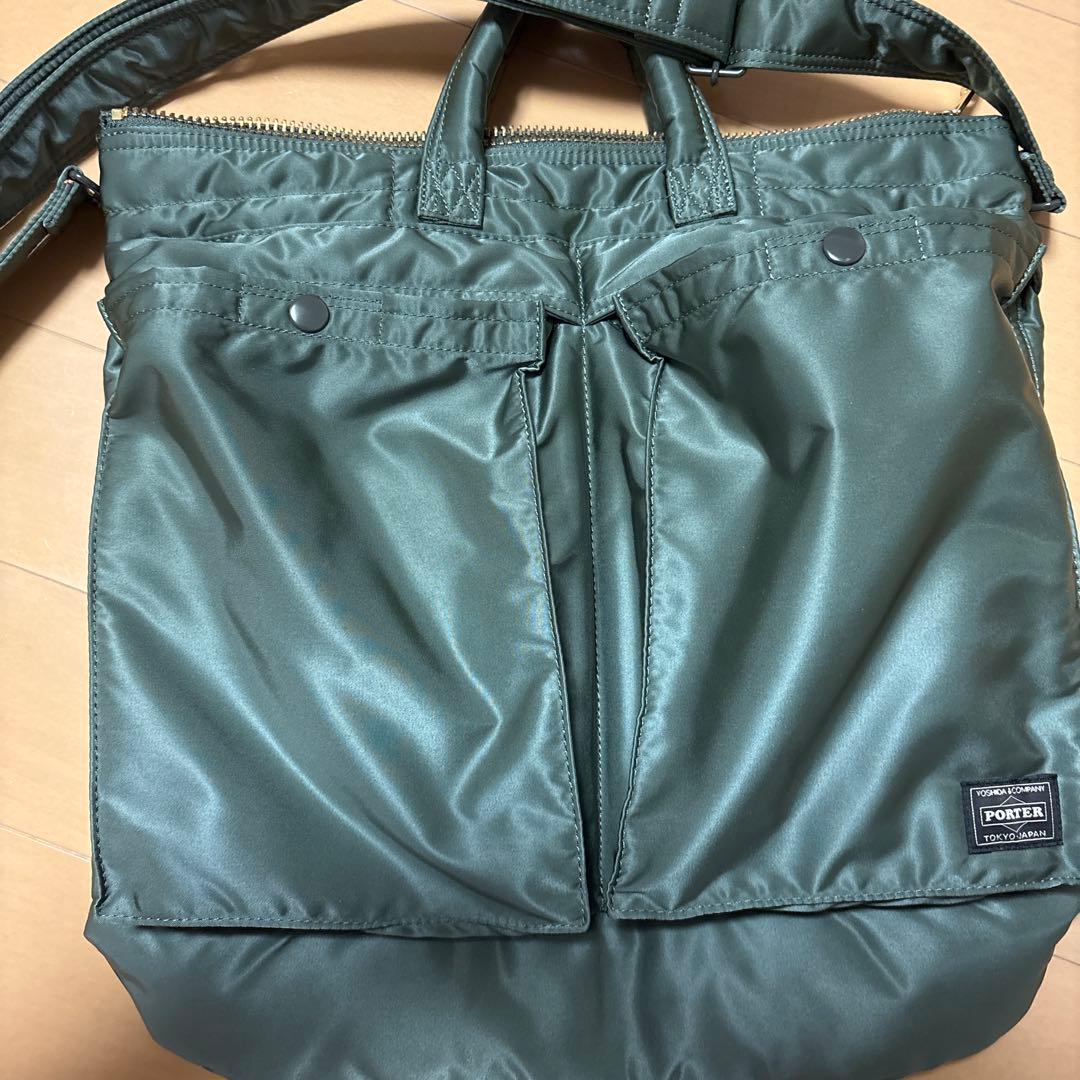 新作！　PORTER ポーター　タンカー　ヘルメットバッグ　セージグリーン