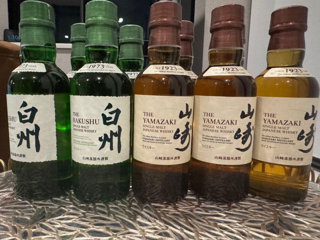 【まとめ売り】白州/山崎　シングルモルトウイスキー 180ml×20本