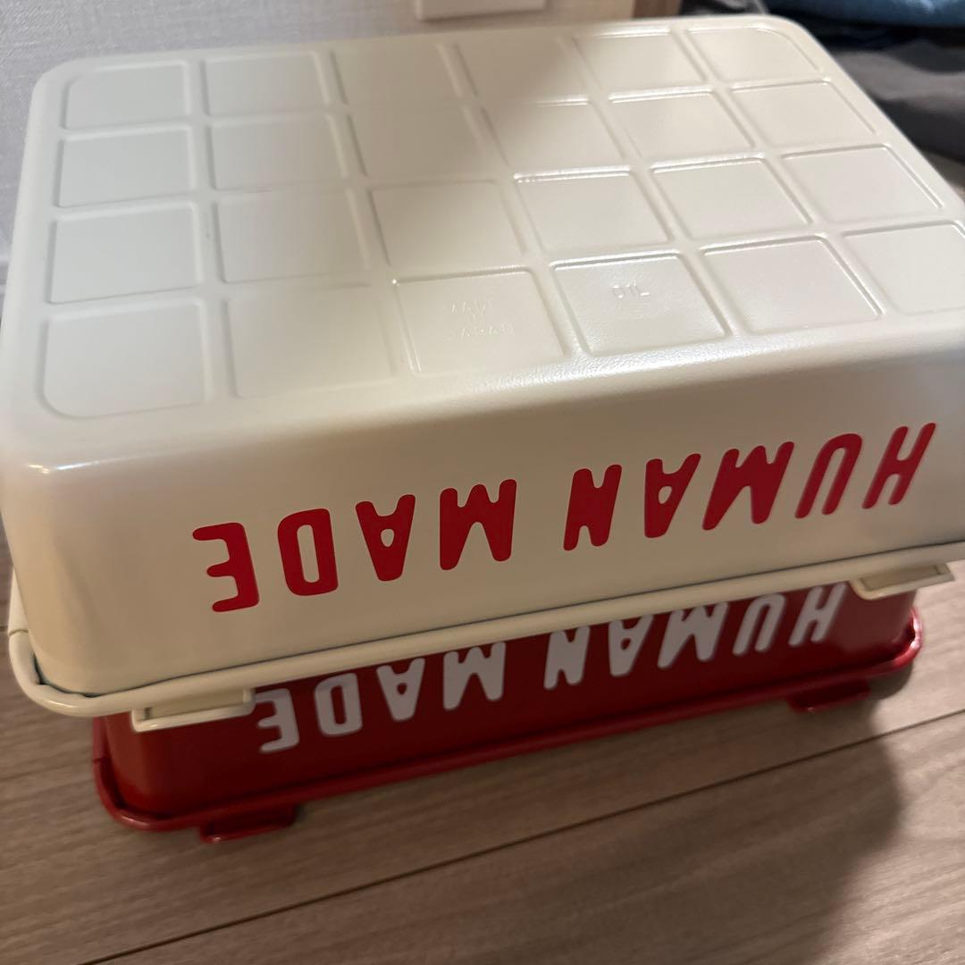 家具・インテリア HUMAN MADE STACKING BOX white red set
