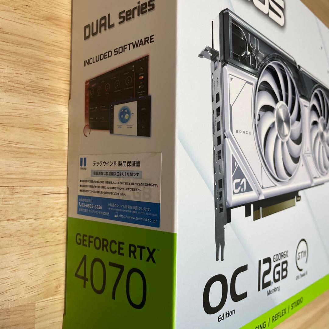 新品未開封ASUS GeForce RTX 4070 OC Edition