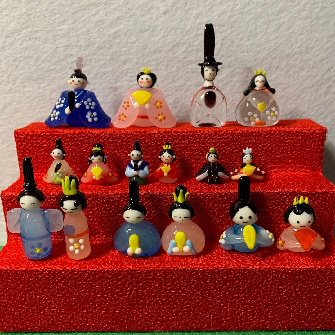 お雛様　　ガラス細工　ミニチュア