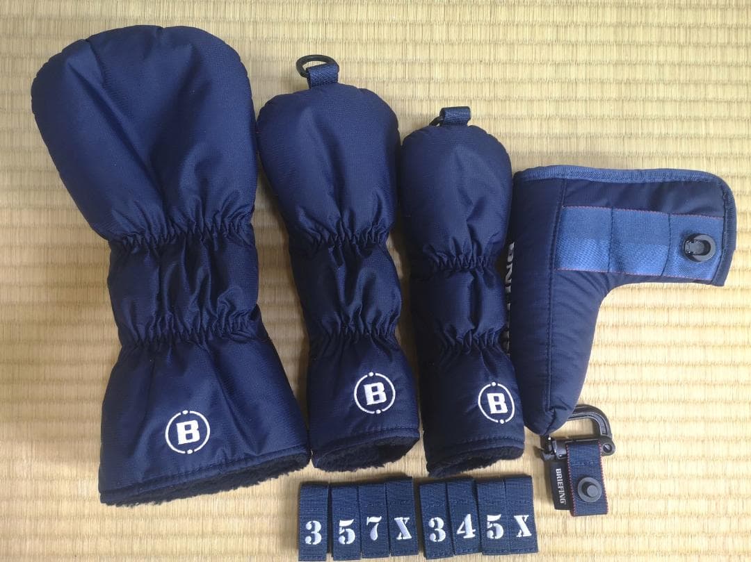 美品 BRIEFINGのCR6-#02キャディバッグ・カバーネイビー(おまけ付)