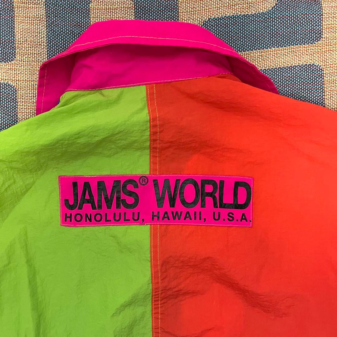 【美品】90s USA製 JAMS WORLD クレイジー ナイロンジャケット