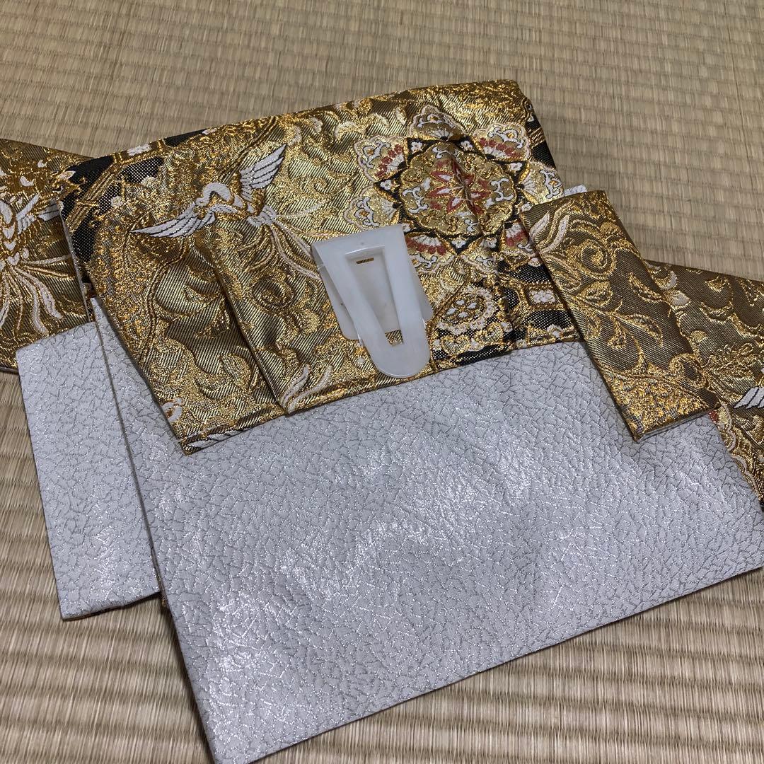 作り帯　金糸