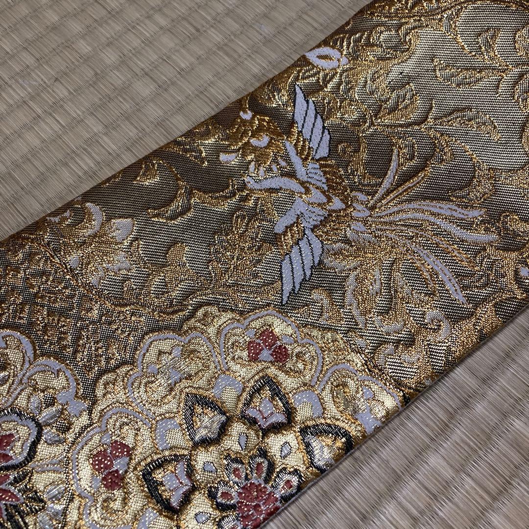 作り帯　金糸