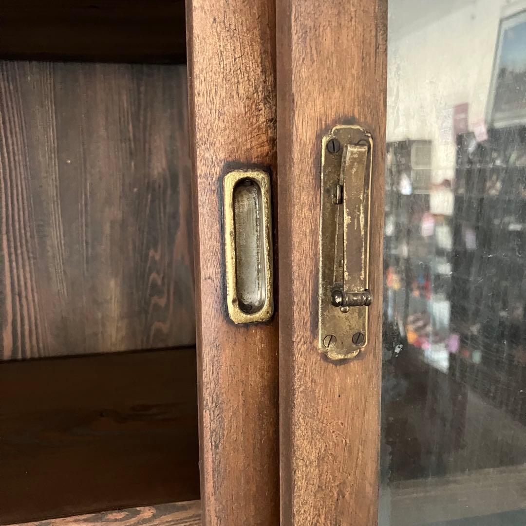 レトロ　ヴィンテージ　古家具　古民家　古道具　食器棚　シェルフ　ガラス棚