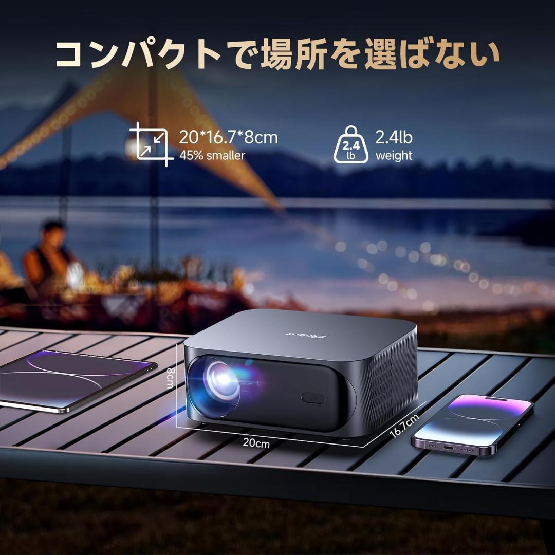 【新品 未使用品】コンパクトプロジェクター 公式アプリ搭載 プロジェクター 小型