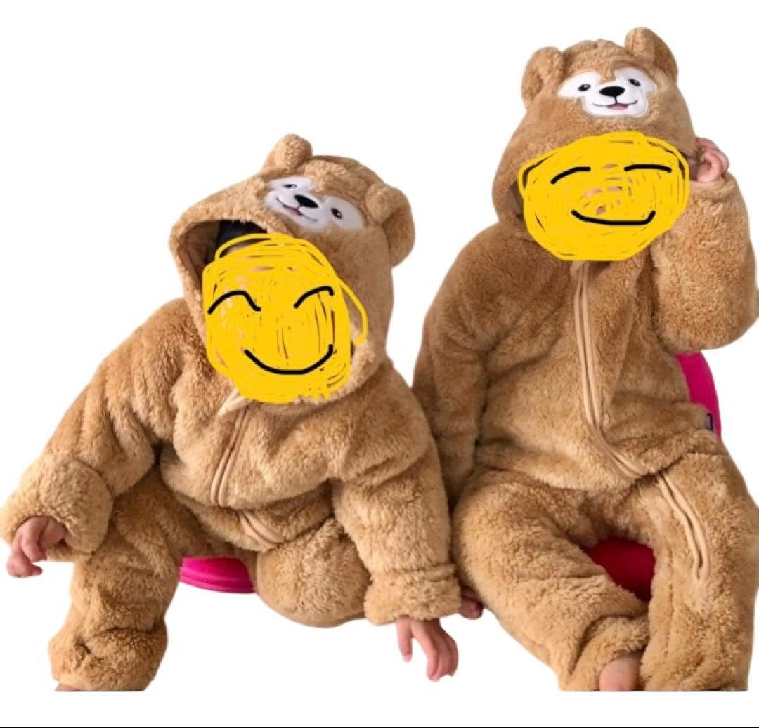 双子　【公式】ダッフィー 着ぐるみ　カバーオール90cm