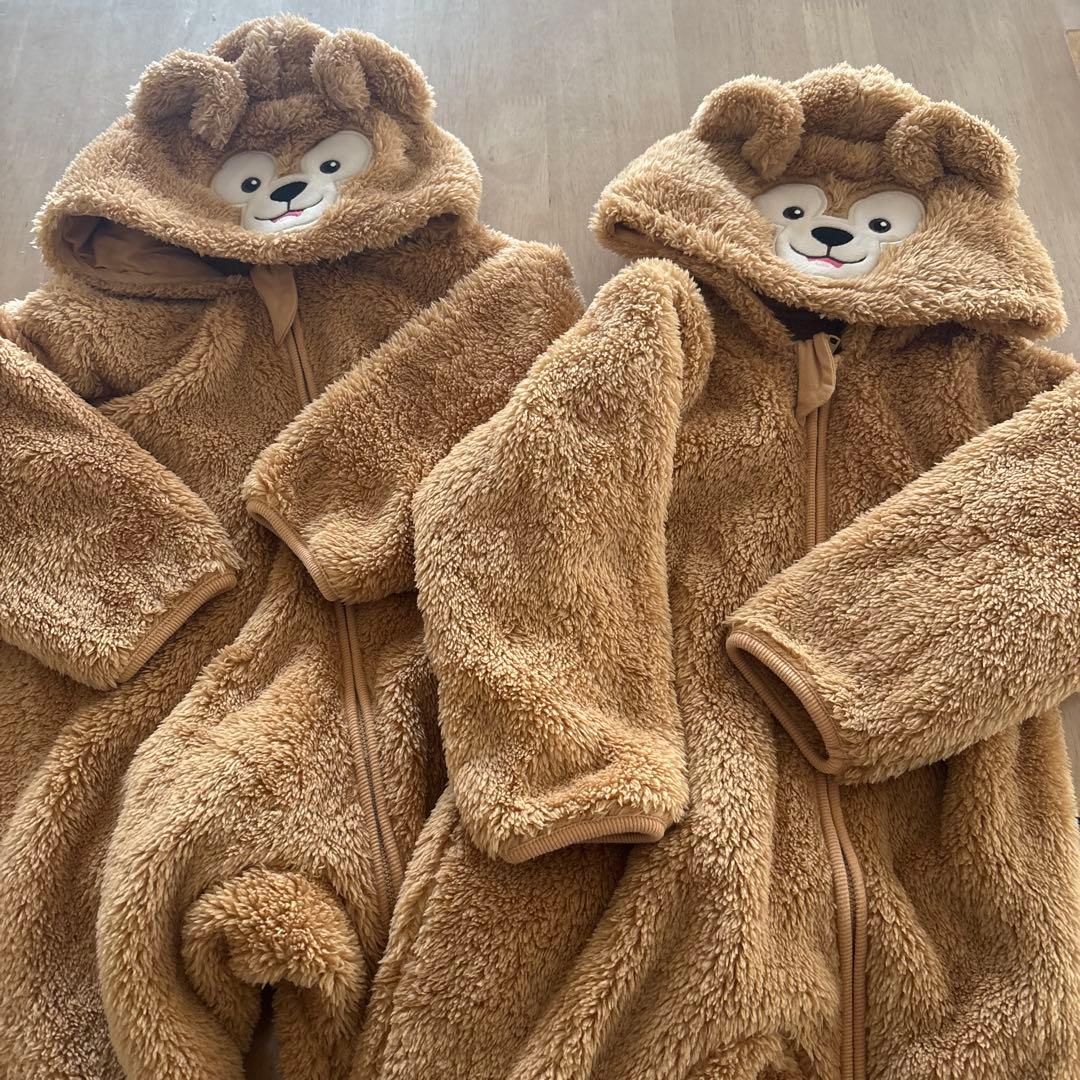 双子　【公式】ダッフィー 着ぐるみ　カバーオール90cm