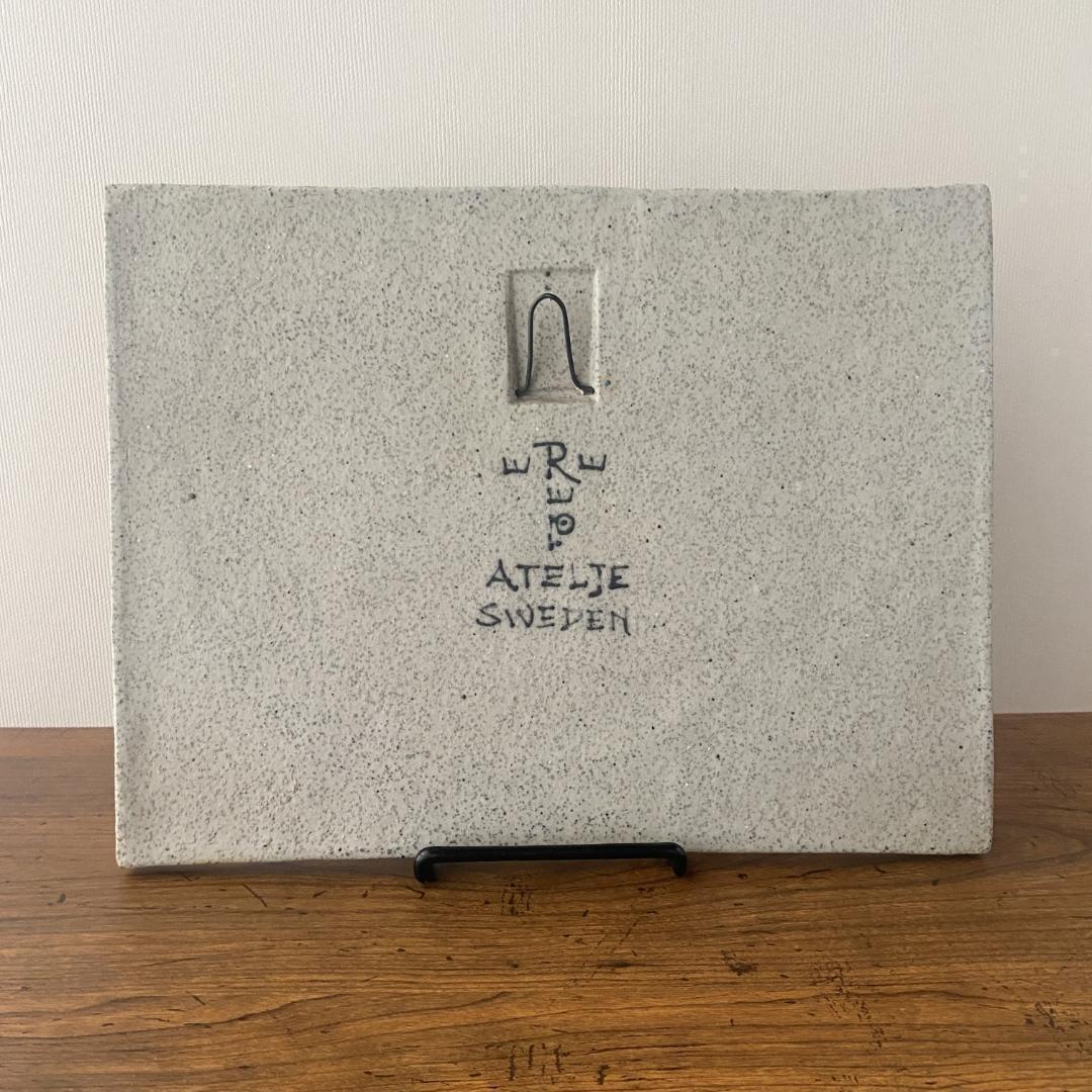 インガーパーソン 陶板 リンドベリ バイキング 壁掛け ロールストランド B