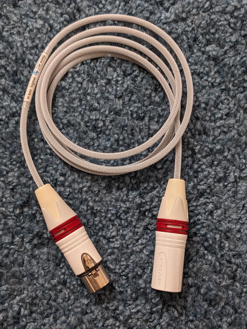 極美品 トップウイング White Signal XLR ケーブル 1.5mペア