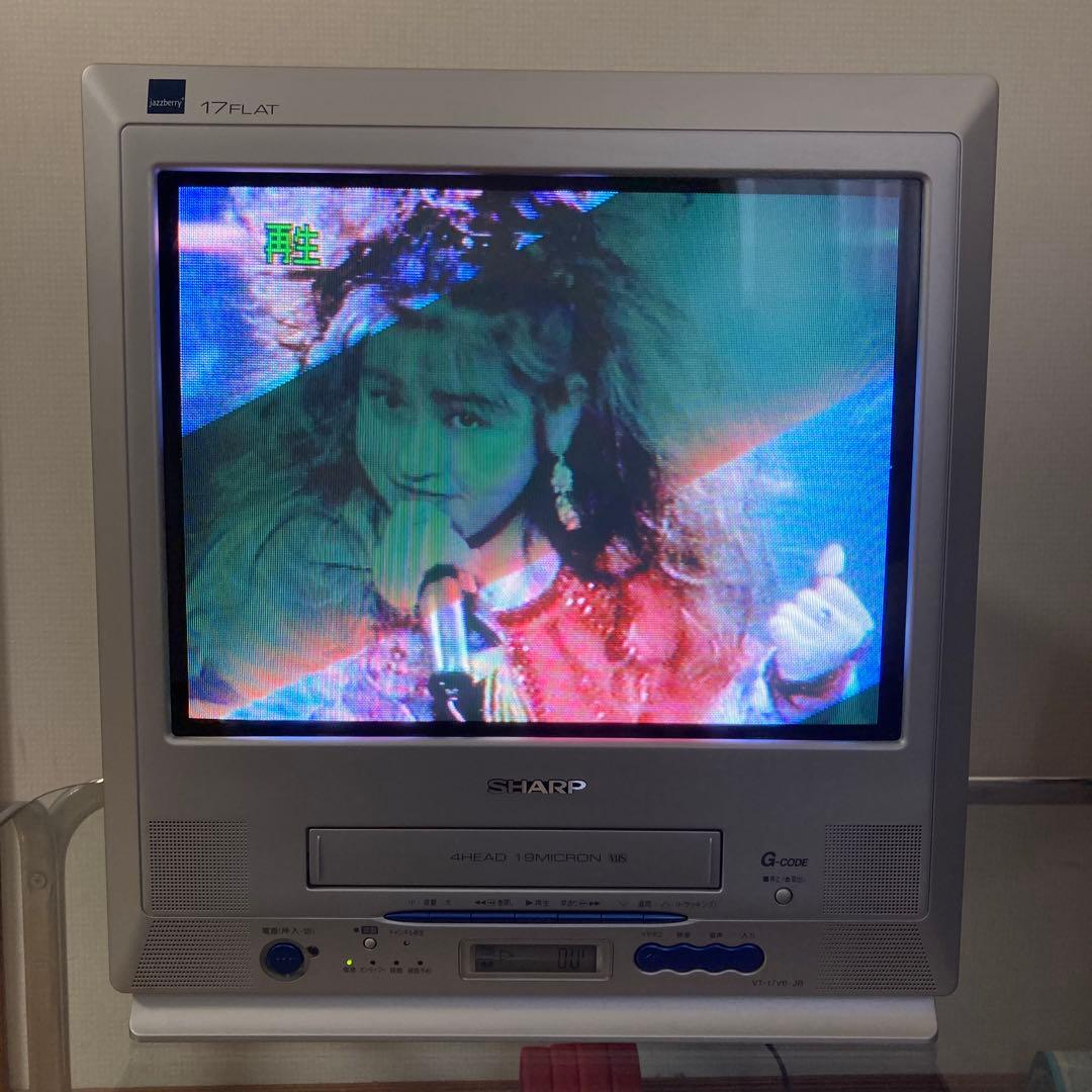 SHARP 17FLAT ブラウン管テレビデオ VT-17V6-JB