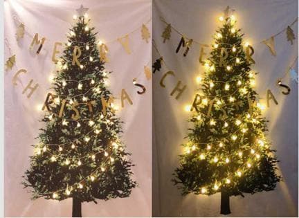 クリスマス タペストリー ツリー もみの木 壁飾り 壁飾り ブラックフライデー