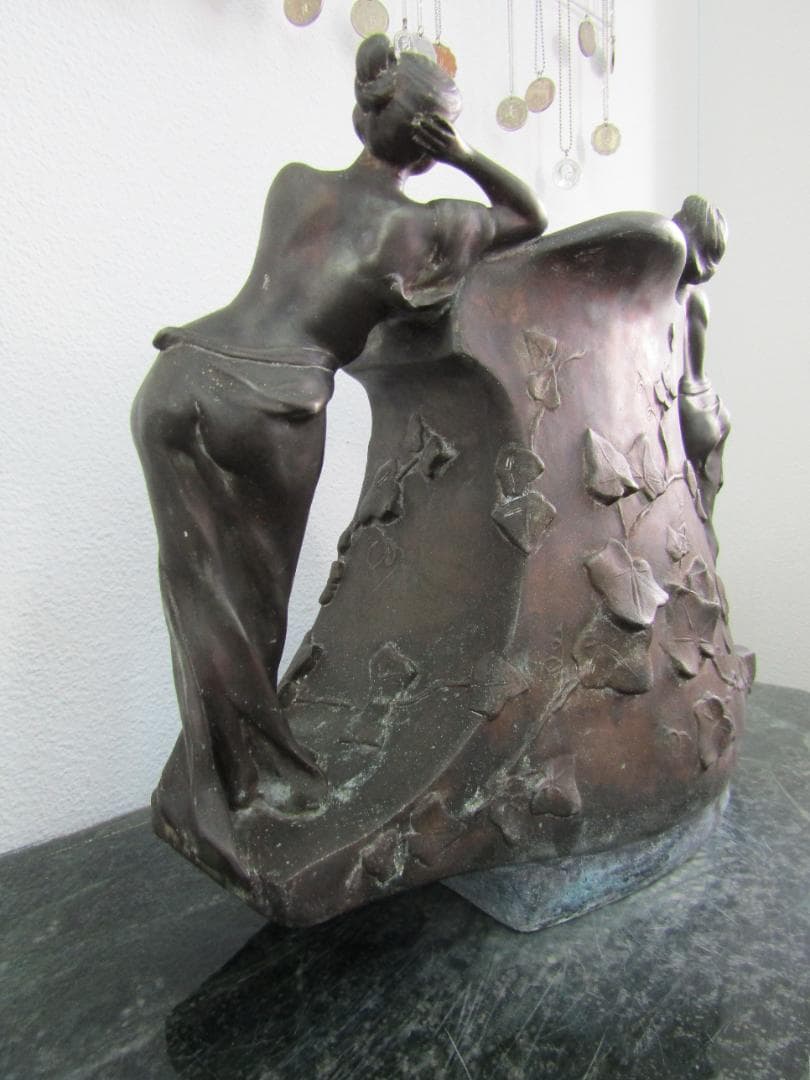 ヴィンテージ　銅製　花瓶　P. Philippi 装飾花瓶