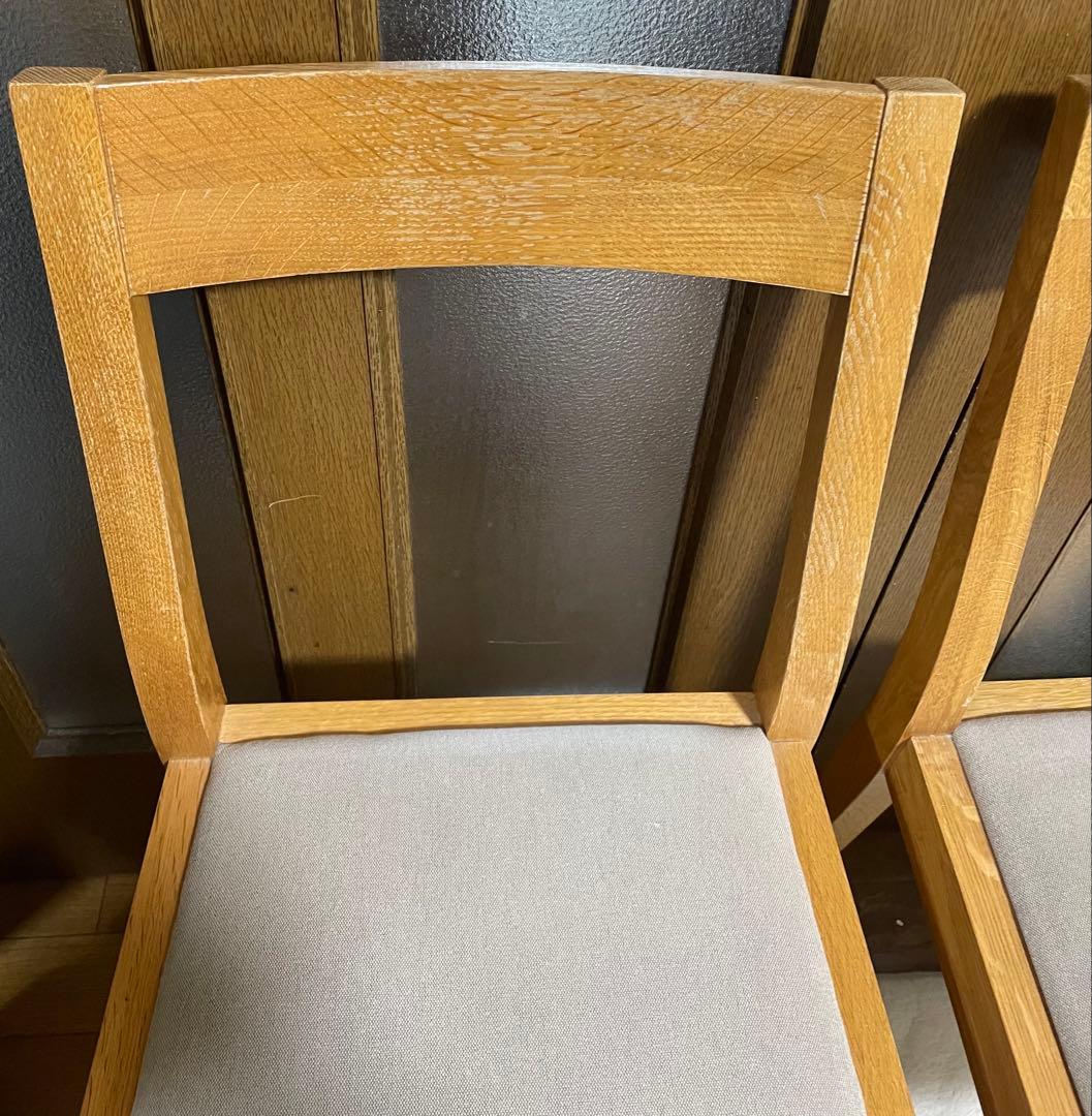 無印良品　オーク材　ダイニングチェア　2脚セット
