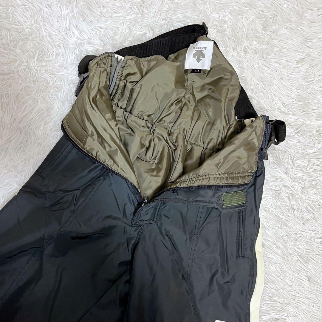 DESCENTE スノーウェア上下M ブラック スキースノボ シンプル 男女兼用