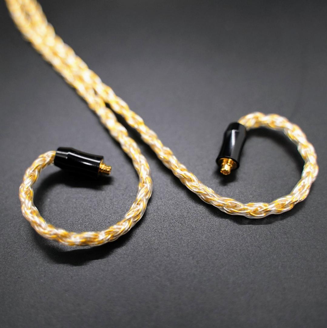 最高仕様16芯 金銀線撚り合わせリケーブル膨張MMCX/4.4mmバランス接続