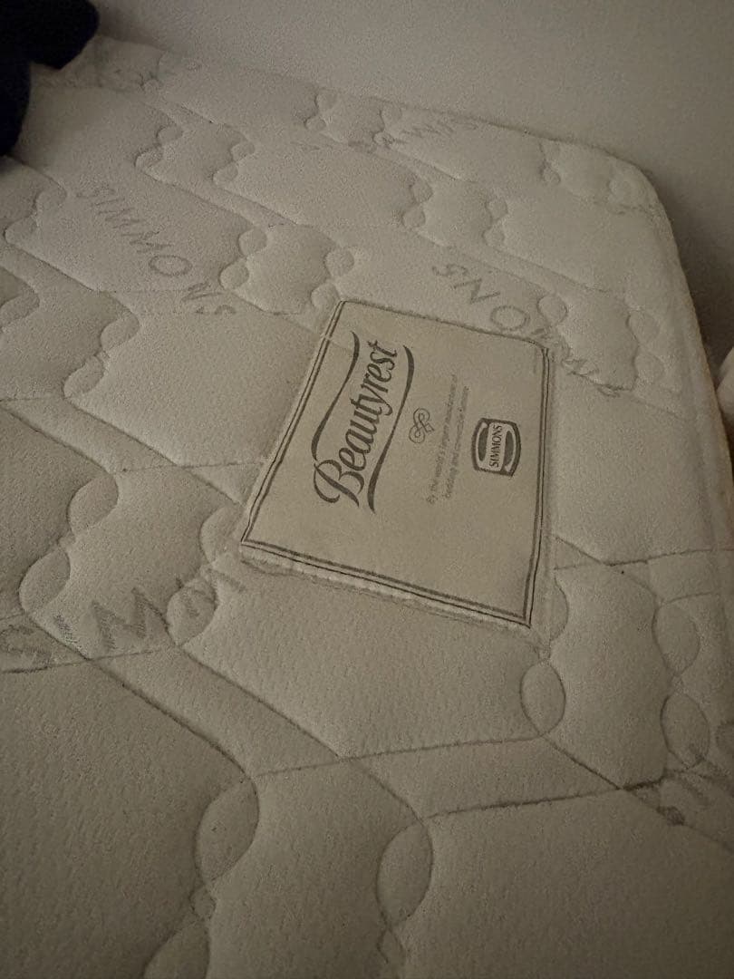 Simmons シングルスプリングマットレス ボックススプリング付き