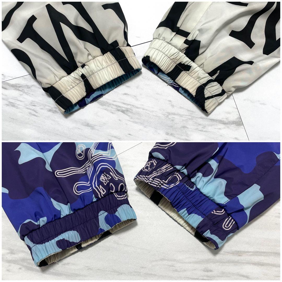 極美品 XL相当⭐️マークアンドロナ リバーシブル ナイロンジャケット 総柄