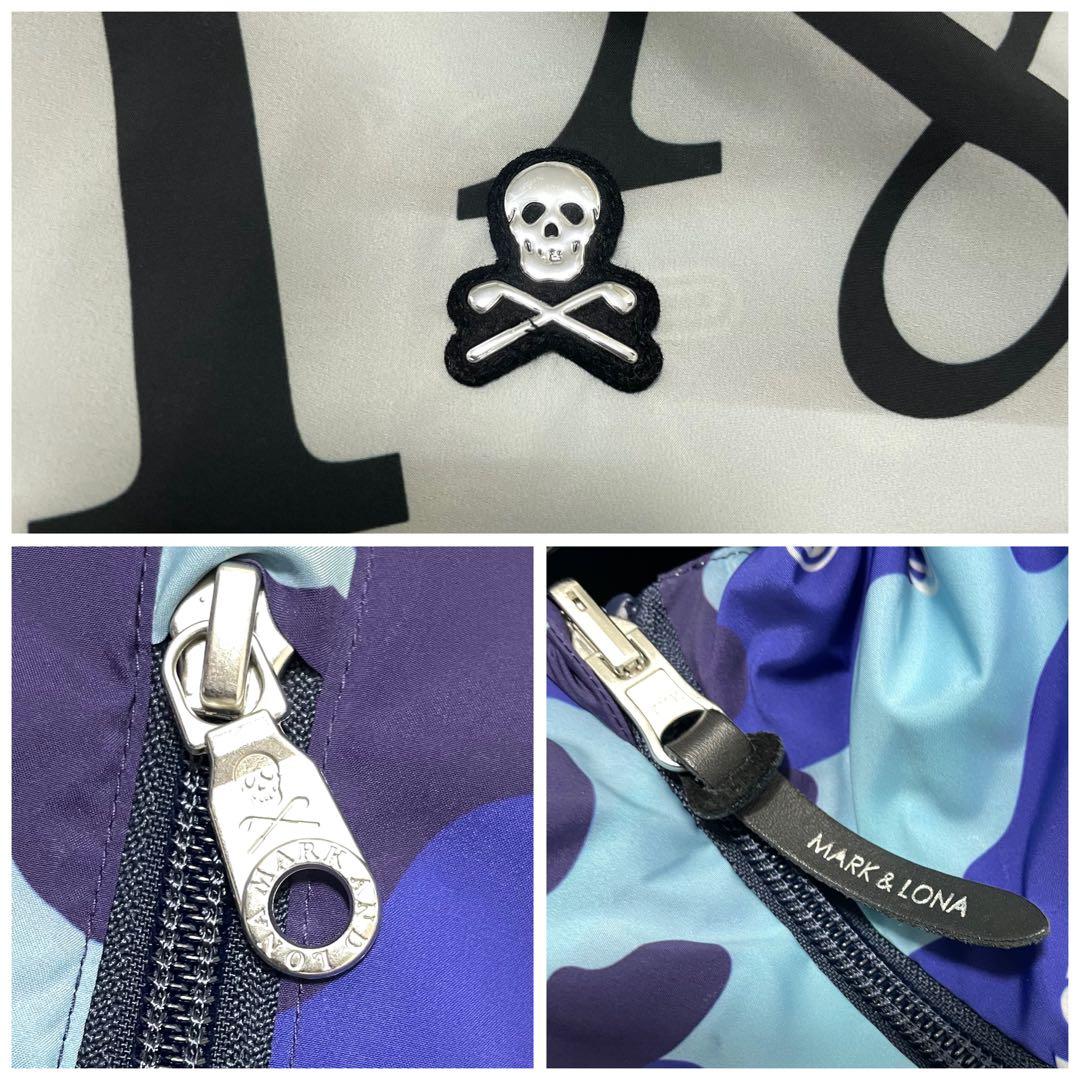 極美品 XL相当⭐️マークアンドロナ リバーシブル ナイロンジャケット 総柄