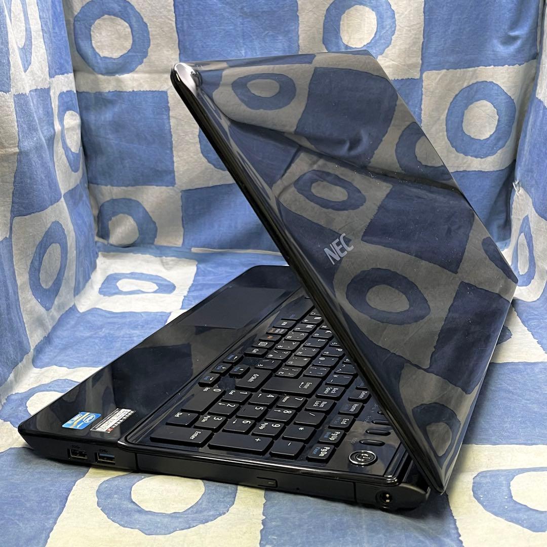 綺麗ブルーレイ☆快適SSD☆大人な黒ノートパソコン♪カメラ付！Windows11