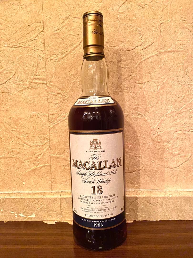 マッカラン18年 The Macallan シェリーカスク1986年 未開栓