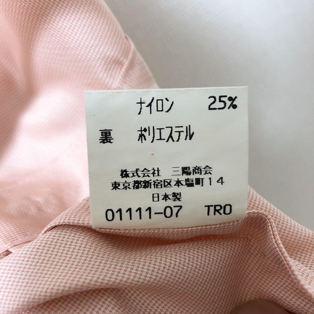 バーバリー　ブルゾンコート　金ボタン　ピンク　ノバチェック