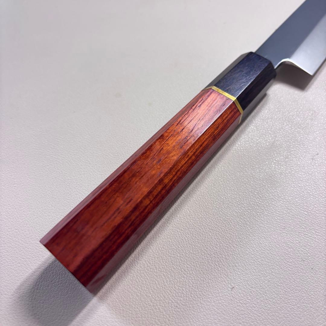 柳刃包丁 9寸 270mm 鏡面 柳刃包丁 鏡面　八角柄 刺身包丁~