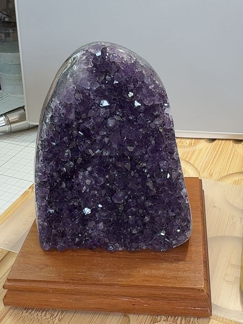 天然石 アメジスト 紫水晶 金銭運 原石 浄化 鉱石 置物 一点物 九紫火星運