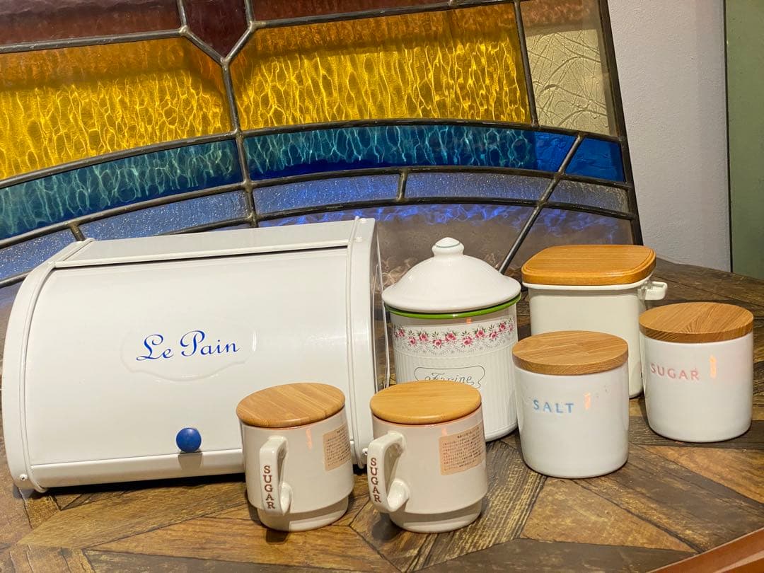 マニーローズ キャニスターセット 野田琺瑯パンケース ロールトップブレッド缶