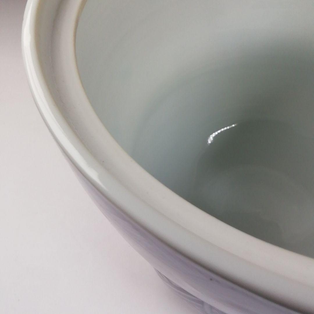 Ｔ７４３　水指　『染付　一閑人』『平安　西村徳泉 造』　共箱　茶道具