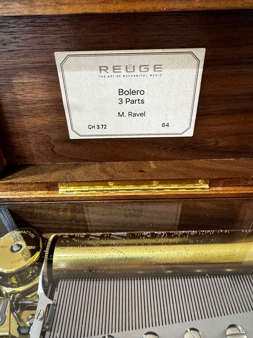 REUGE 72弁 Bolero 3 Parts オルゴール