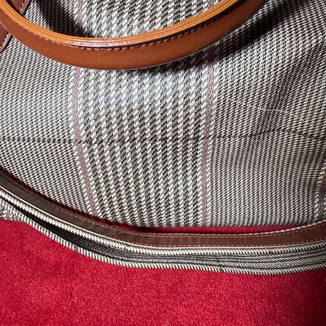 AIR FRANCE ボストンバッグ チェック柄 ヴィンテージ レア 希少