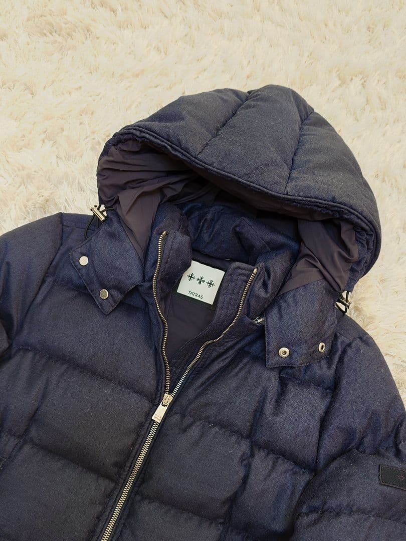 TATRAS （タトラス ）メンズ ウール ダウンジャケット 3サイズ紺色正規品